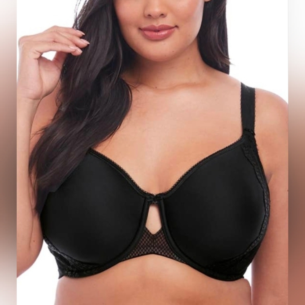 ELOMI Charley Spacer Full-Figure Bra US 34L Black